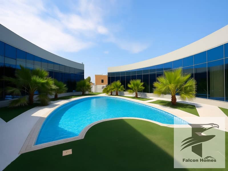 Luxury 4BR Modern Style Villa with Garden and Pool