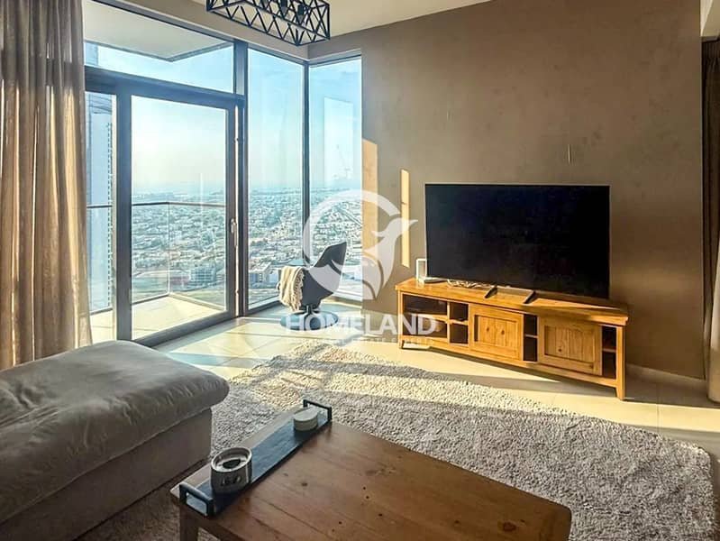High Floor |Sea and Downtown View |Fully furnished