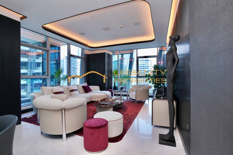 Ultra-Luxury 3 Bedroom Villa in Da Vinci Tower by Pagani Panoramic Burj Khalifa & Canal Views – Business Bay - Image 13