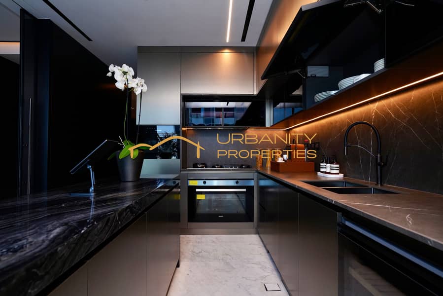 Ultra-Luxury 3 Bedroom Villa in Da Vinci Tower by Pagani Panoramic Burj Khalifa & Canal Views – Business Bay - Image 17