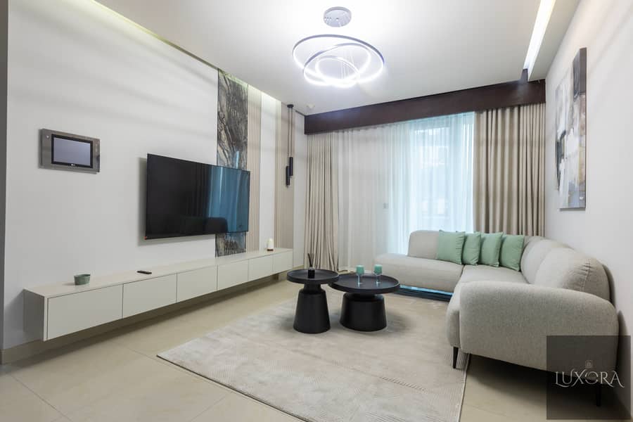 Stylish 2BR in Ubora Tower, Business Bay | Wide Balcony | Pool & Gym