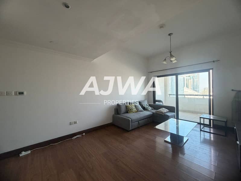 Spacious 1BHK with Stunning High-Floor View