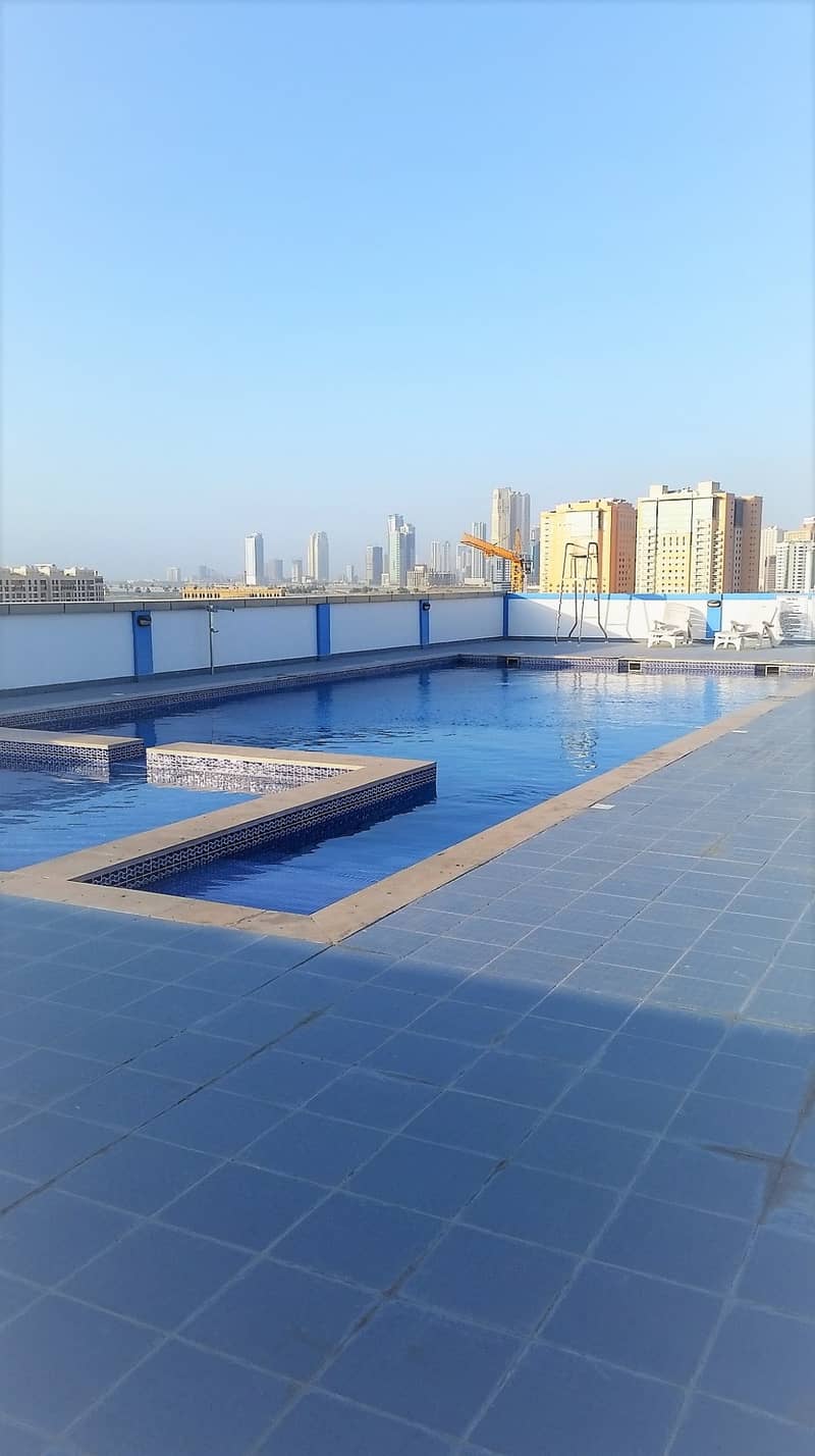 Available 1BR apartment in Al Mamzar opposite Al Mulla plaza for 38K