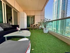 Furnished | Palm & Marina View | Terrace Garden
