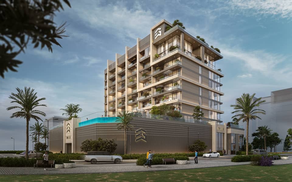 Chic Fully Furnished 1-Bedroom Apartment in Firoza, Dubai Islands – Overlooking Amenities - Image 1