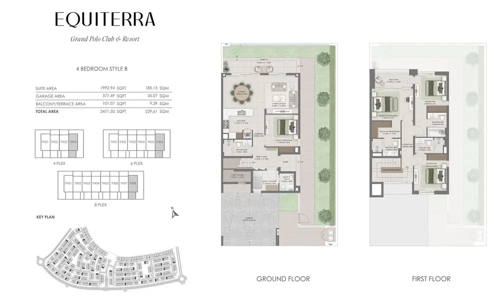4 BR floor plan
