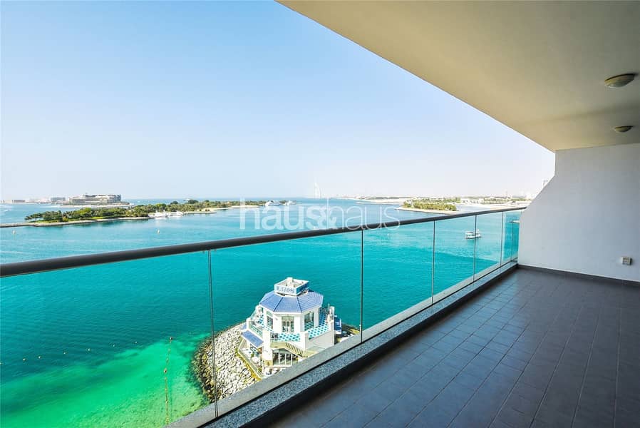 Vacant| Unfurnished with Sea and Burj Al Arab view