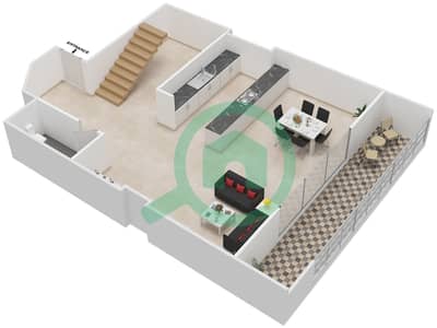 Hydra Avenue Towers - 2 Bedroom Apartment Type/unit 2B UNIT B1,B4,B5,B8,B9 Floor plan