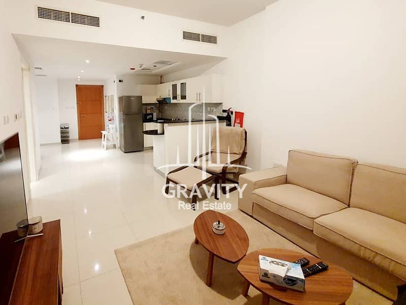 Furnished 1BR M with Sea View in Marina Bay Damac