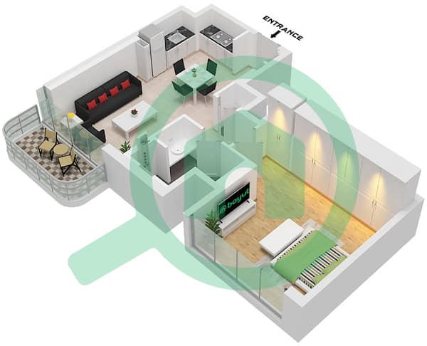 Type A Unit 01 Floor 02-22