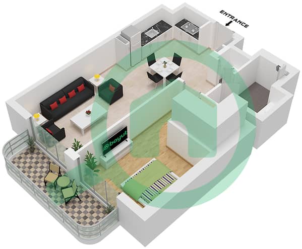 Type B Unit 03 Floor 02-22 Type B Unit 03 Floor 02-22