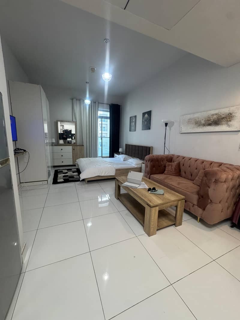 Pool View Studio || Elegant and Compact Furnishing || Near To JVC Entry and Exit Point || Pay Monthly