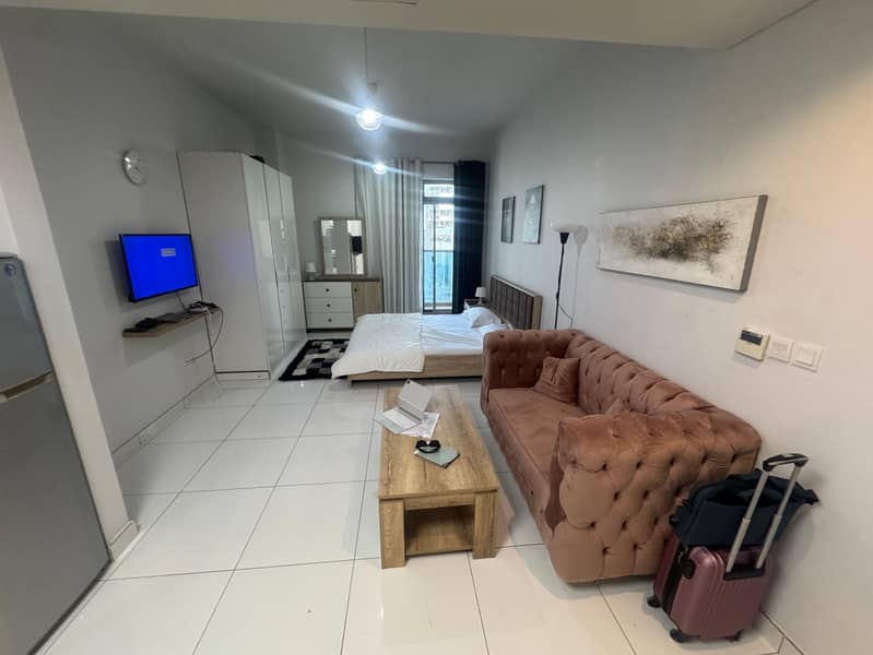 Pool View Studio || Elegant and Compact Furnishing || Near To JVC Entry and Exit Point || Pay Monthly