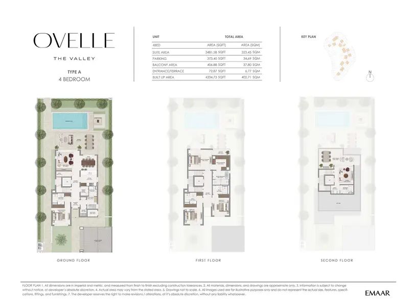 4 BR floor plan