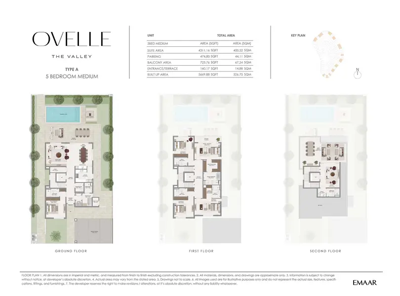 5 BR floor plan