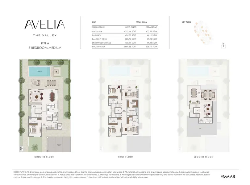5 BR floor plan