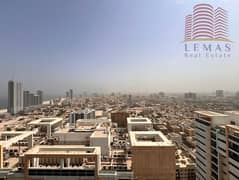 3 غرفة نوم للايجار اطلالة مدينة مفتوحة مع غرفة خادمة