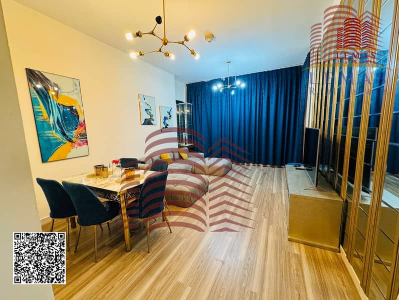 Furnished 2-Bedroom Apartment in Ajman One Towers Fully Furnished | 3 Bathrooms | Prime Location | All Bills Included