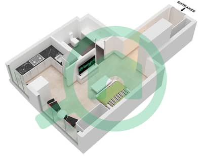 Marina Star - Studio Apartment Type B1 Floor plan