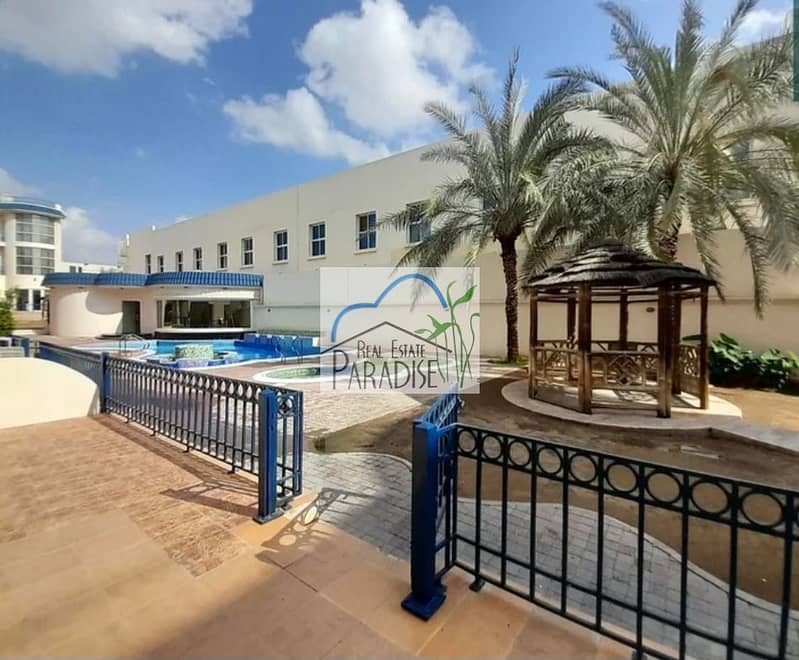 Available Away From Flyzone/Private Entrance /3 Bedroom/TV lounge/Maid Room/ shared swimming pool and gym , sauna/ 3 Parking space/For Rent in Mirdif/