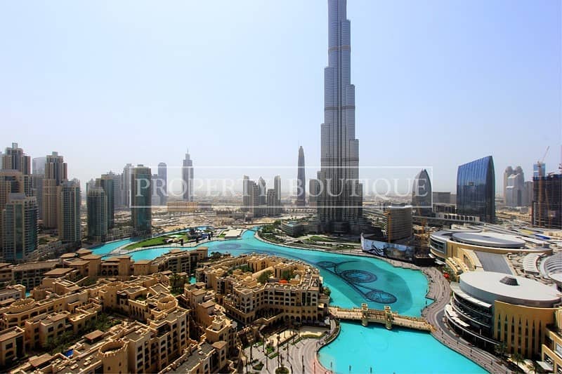 Full Burj Khalifa and Fountain view | Well Priced