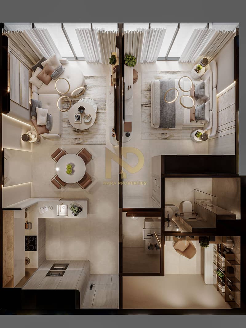 2BHK+Study | Semi furnished | Prime Location | Close to Metro | Amenities Premium| Smart Homes| - Image 3