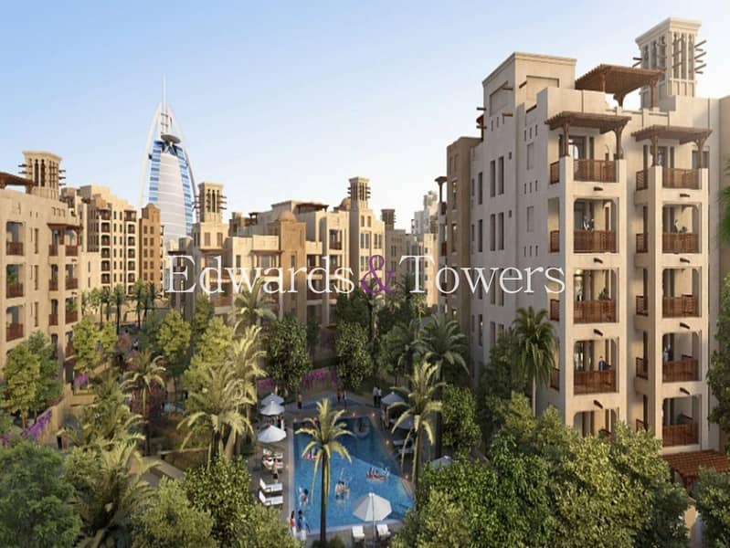 Exclusive | 2BR+M | Corner | Burj Al Arab View - Image 9