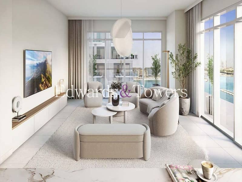 Exclusive | Full Sea View | Corner | 3BR+Maids