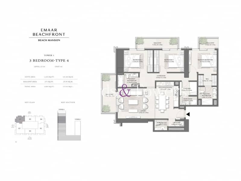 Exclusive | 3BR+Maids | Full Sea View | Corner - Image 16