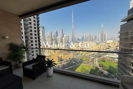 2 Bedroom Apartment for Rent in Downtown Dubai, Dubai - Burj Views | Big Layout | Study Room