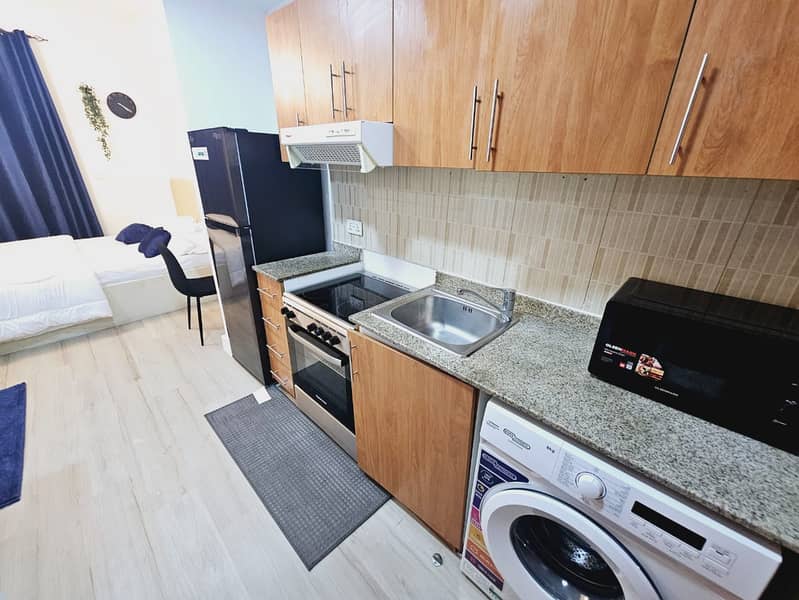 Newly Furnished || Modern Design Studio || With Pool View || Near Me'aisem City Centre - Image 9