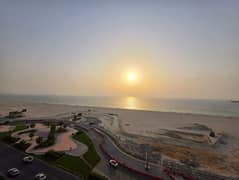 For annual rent, excellent sea view in Ajman. The most beautiful apartments with the finest finishes and the largest spaces.