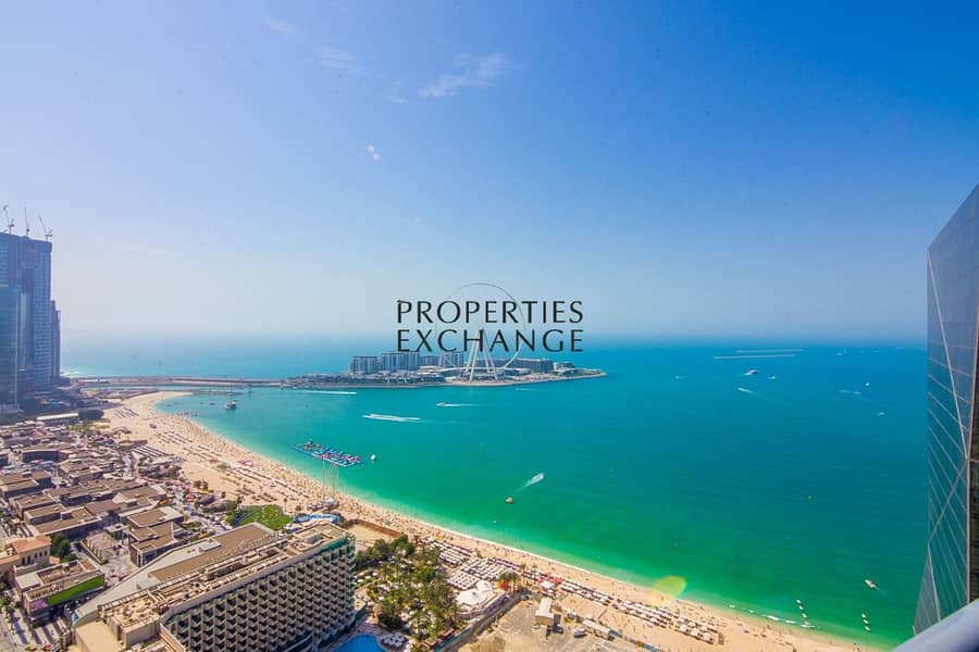 Sea View | Spacious 3BR+Maid | Ain Dubai View