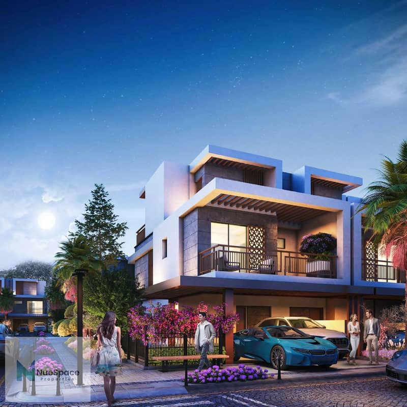 Exclusive 4BR Villa in DAMAC Hills 2 | Single Row, Park Facing | Steps from Malibu Beach & Lazy River