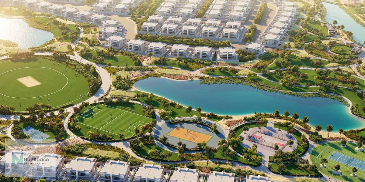 Exclusive 4BR Villa in DAMAC Hills 2 | Single Row, Park Facing | Steps from Malibu Beach & Lazy River