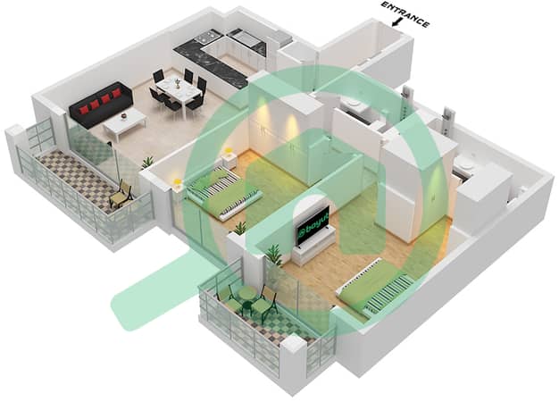 Type 2 Unit 4 Floor 2-17,20-40