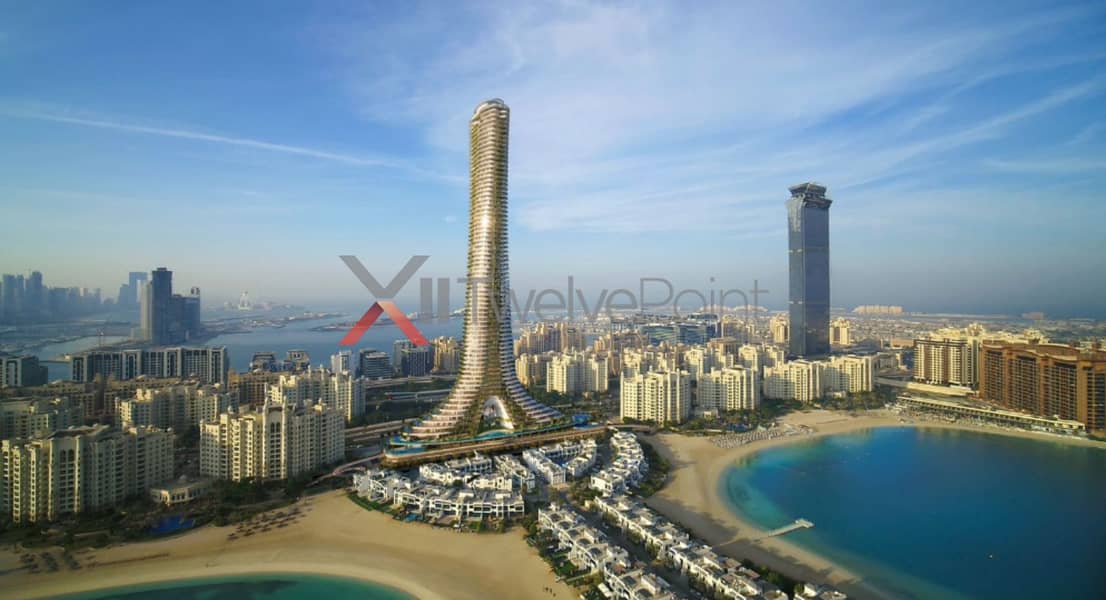 01 Layout above 20th Floor | 180deg Palm View