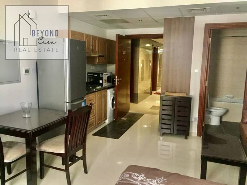 Fully Furnished Studio with Pool view available for Rent