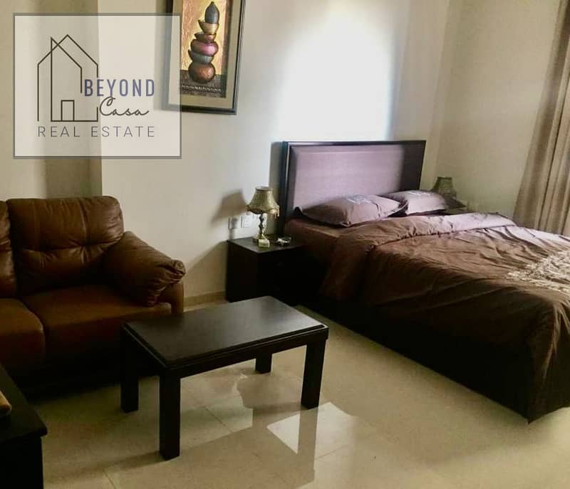 Fully Furnished Studio with Pool view available for Rent