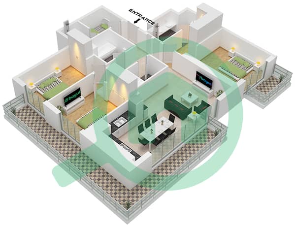 Type C.2 Unit 4 Floor 25-28 Type C.2 Unit 4 Floor 25-28