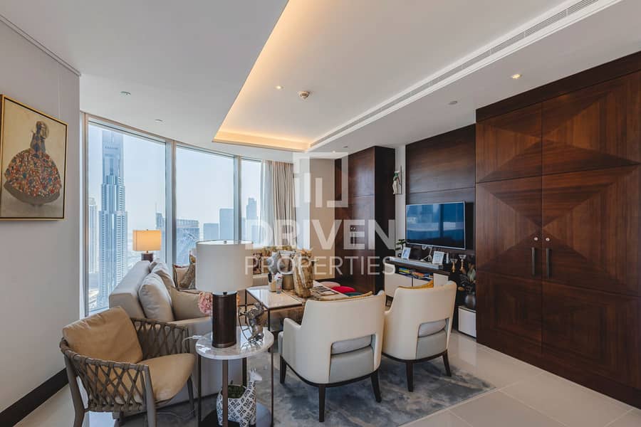 Full Burj Khalifa and Sea Views | Serviced Unit