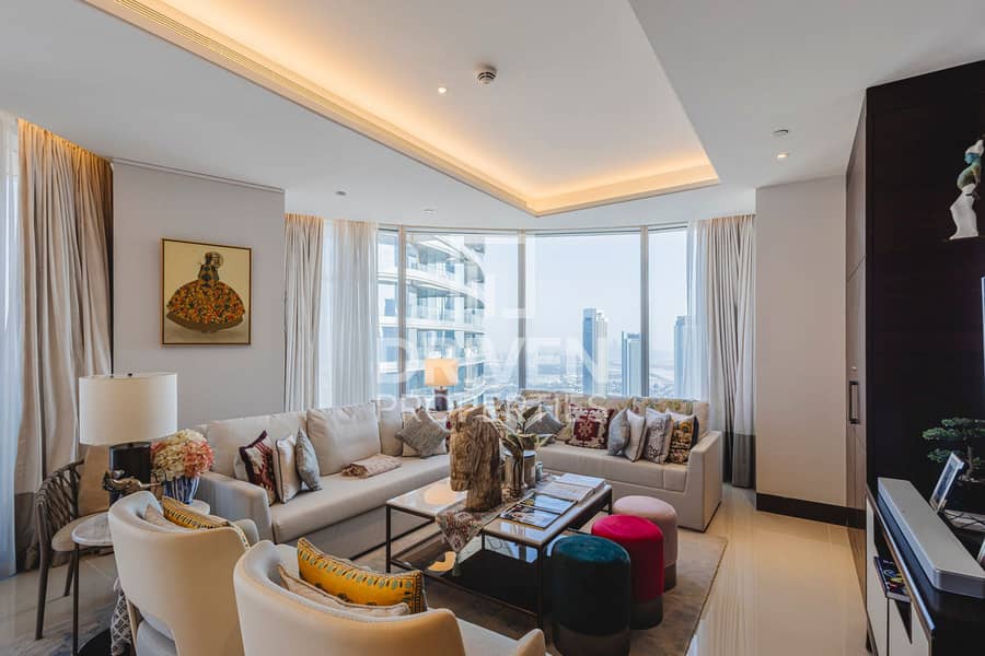 Full Burj Khalifa and Sea Views | Serviced Unit
