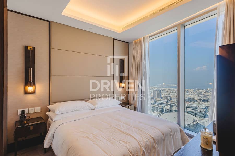 Full Burj Khalifa and Sea Views | Serviced Unit - Image 15