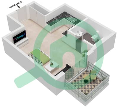 Glitz 3 Tower 2 - Studio Apartment Type/unit T12 / UNIT 19 Floor plan