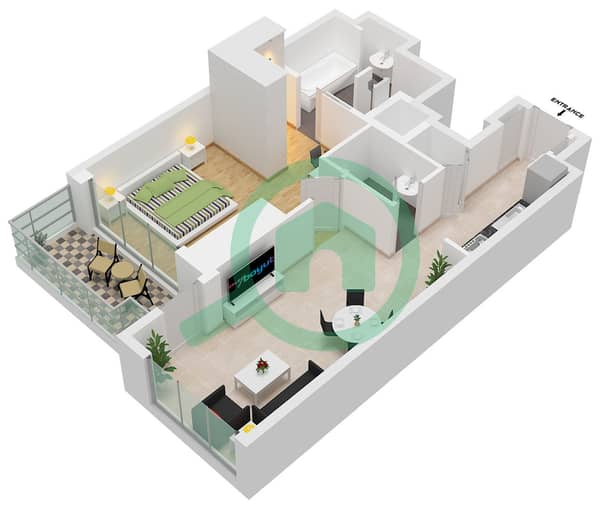 Type B Unit 3 Floor 17-38 Type B Unit 3 Floor 17-38