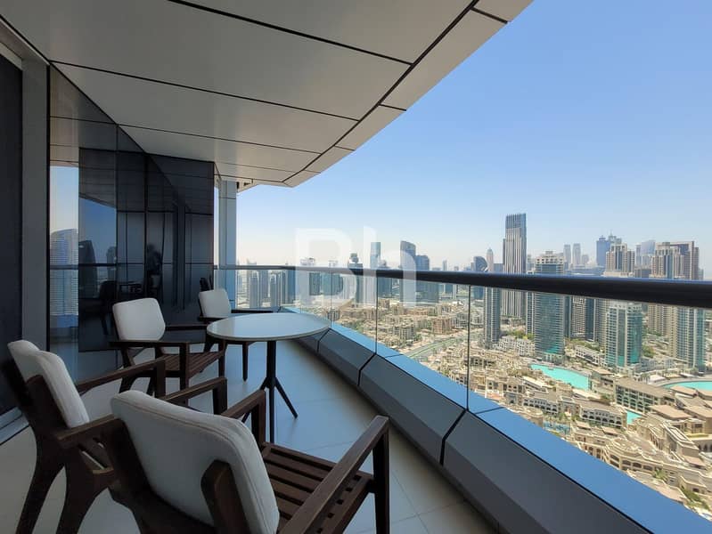 Furnished | High Floor |Burj Khalifa Fountain View