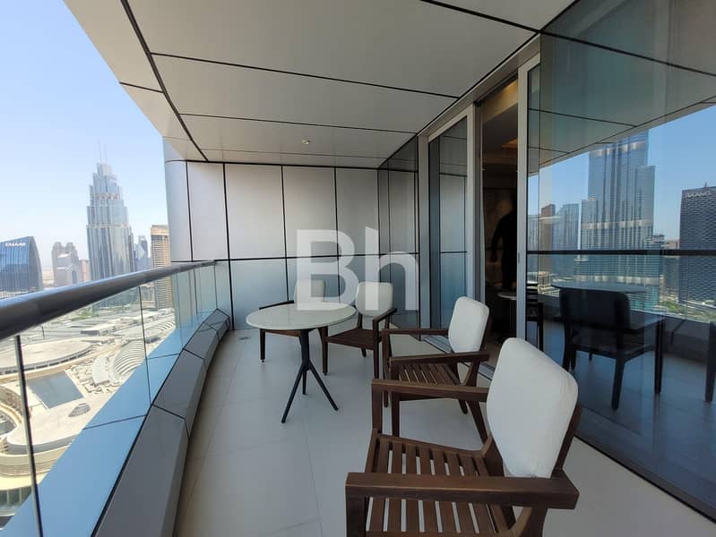 Furnished | High Floor |Burj Khalifa Fountain View - Image 7