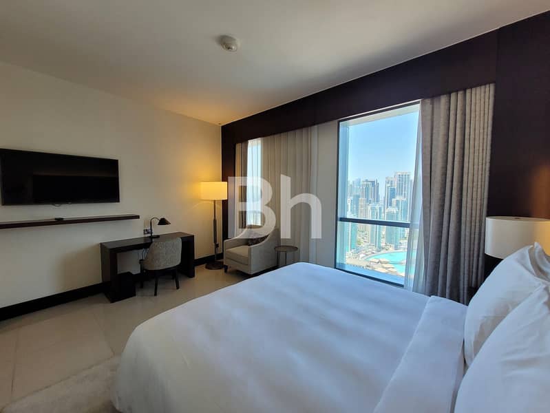 Furnished | High Floor |Burj Khalifa Fountain View - Image 11
