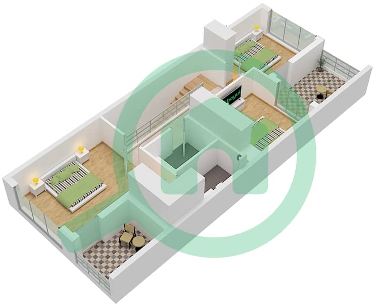 Type TH15-M-L Floor First Silver Springs - 4 Bedroom Villa Type TH15-M-L Floor plan Type TH15-M-L Floor First interactive3D