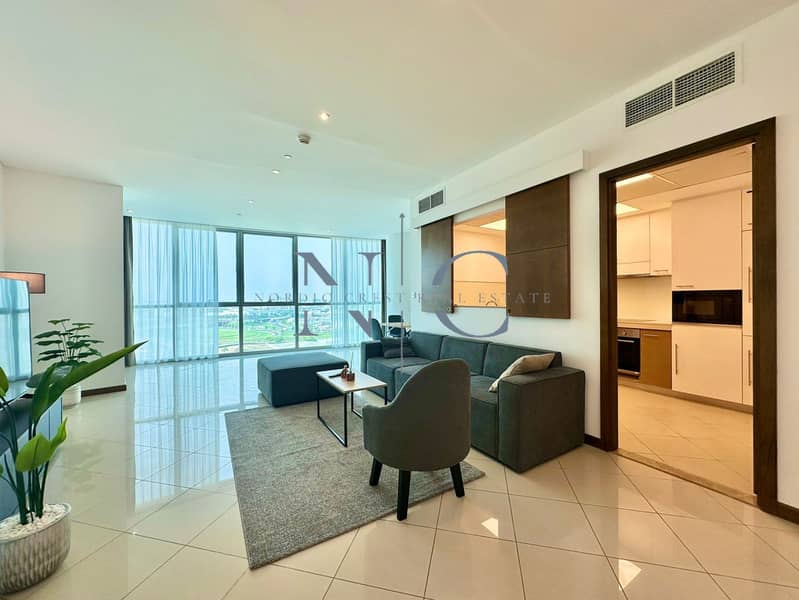 Furnished 2BR|Creek-Airport Views|Multiple Cheques